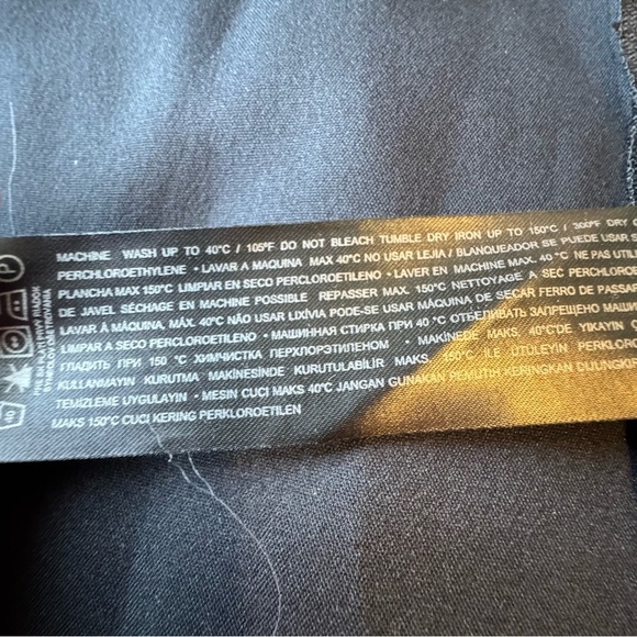 Mango Falda Martina Asymmetric topline Midi Skirt Size 2 Black - Picture 15 of 15